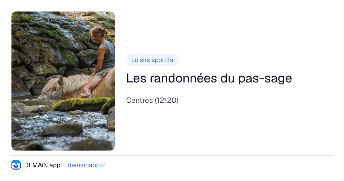 Les randonnées du pas-sage — Centrès