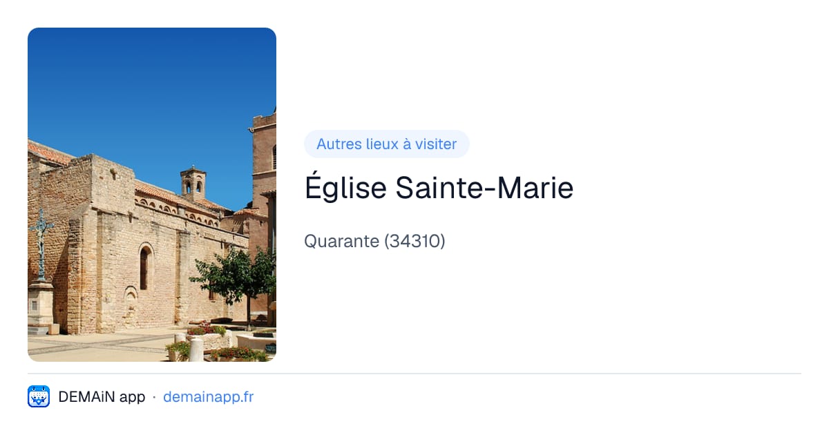 Église Sainte-Marie — Quarante