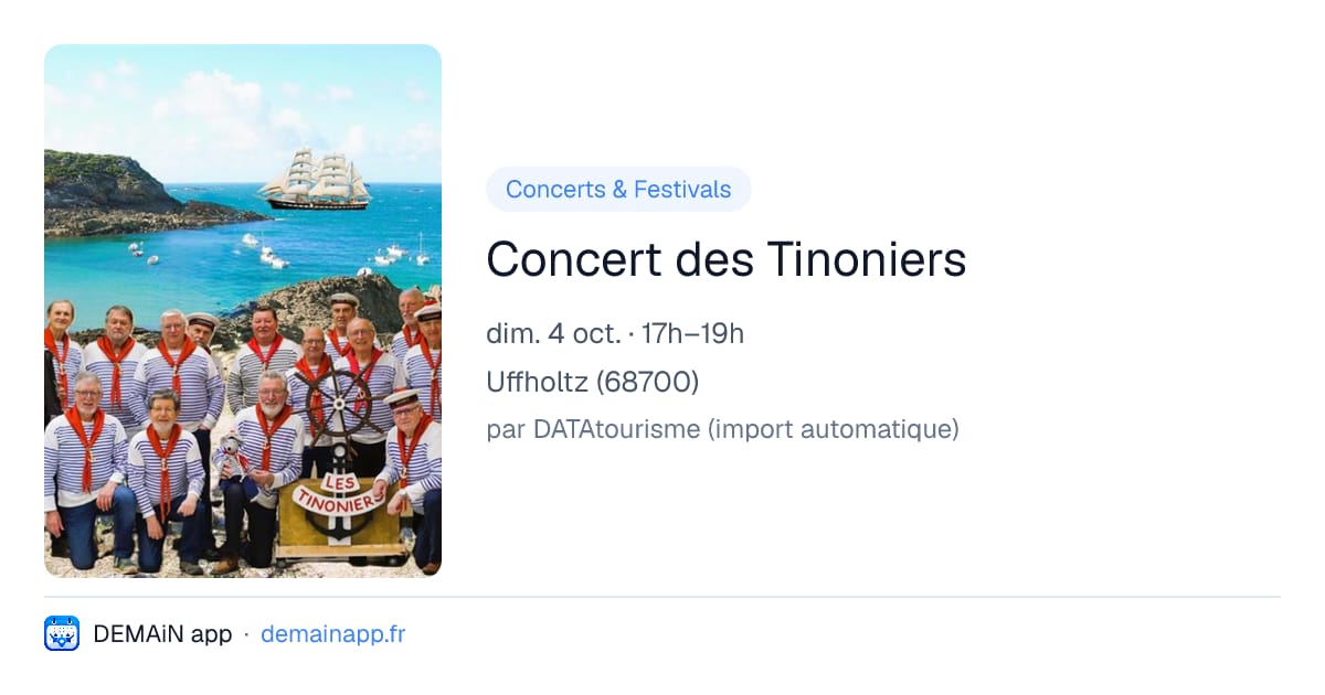 Concert des Tinoniers — Uffholtz