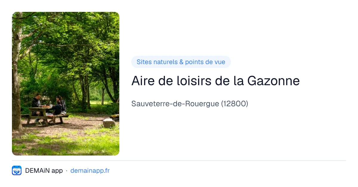 Aire de loisirs de la Gazonne — Sauveterre-de-Rouergue