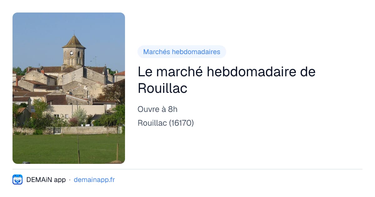 Le marché hebdomadaire de Rouillac — Rouillac
