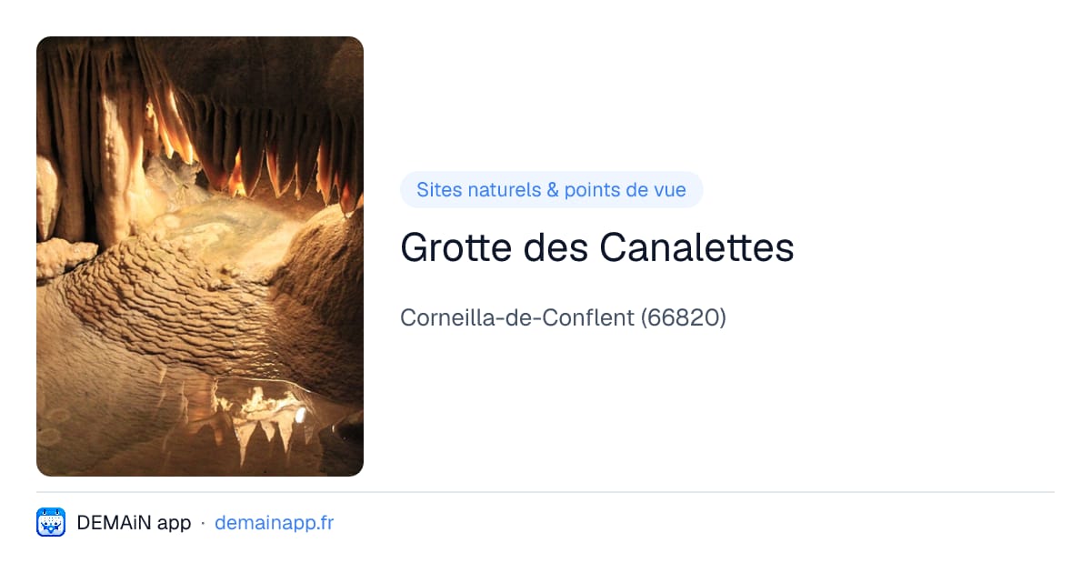 Grotte des Canalettes — Corneilla-de-Conflent