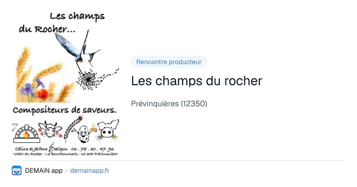 Les champs du rocher — Prévinquières