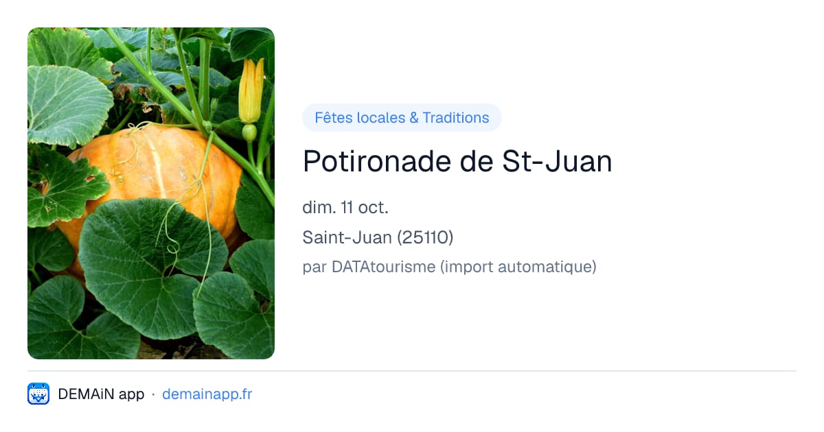 Potironade de St-Juan — Saint-Juan