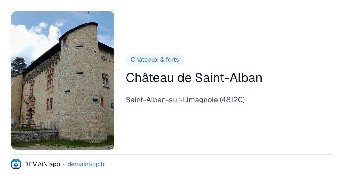 Château de Saint-Alban — Saint-Alban-sur-Limagnole