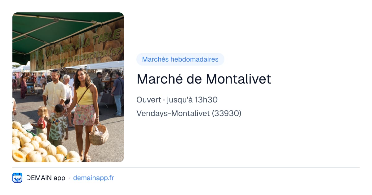 Marché de Montalivet — Vendays-Montalivet