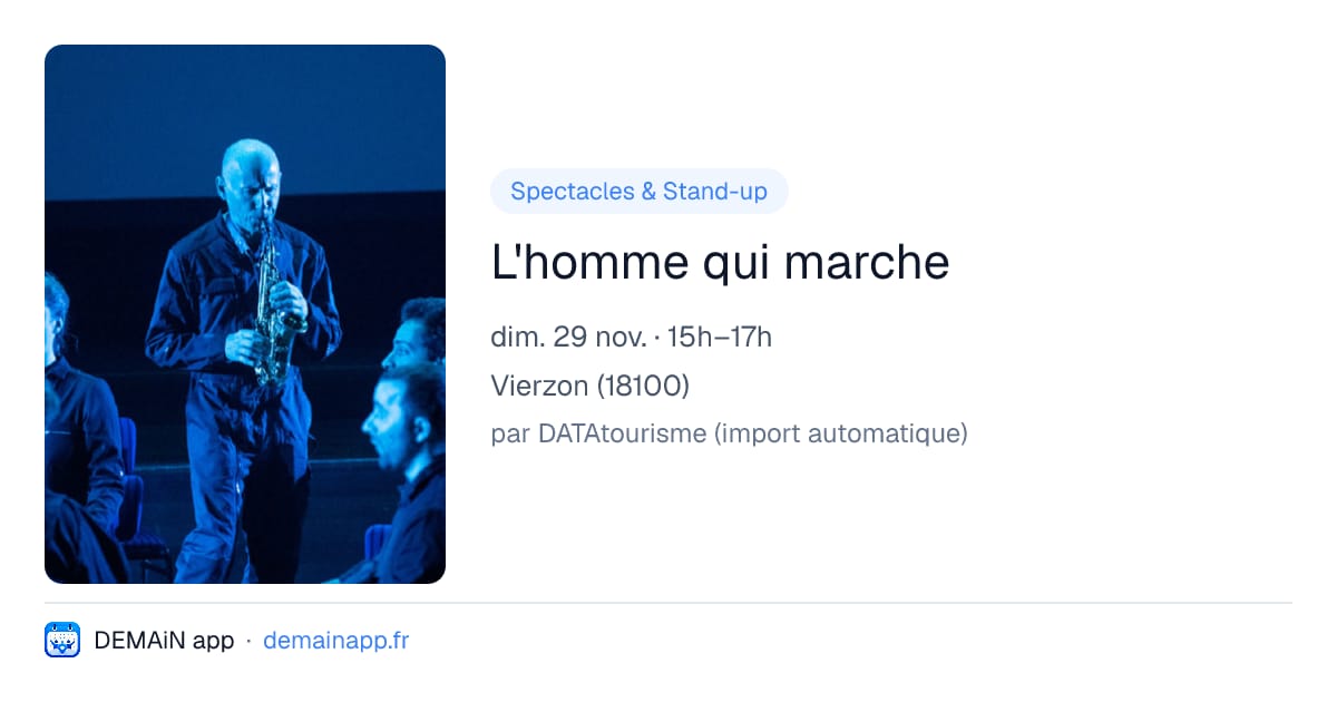 L'homme qui marche — Vierzon