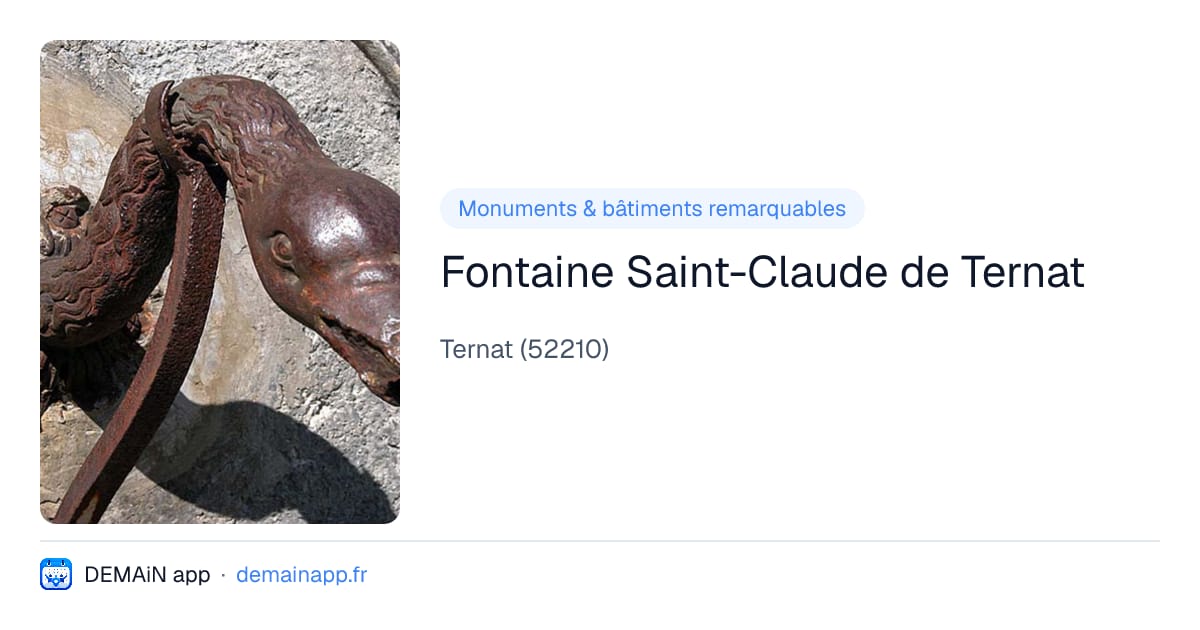 Fontaine Saint-Claude de Ternat — Ternat