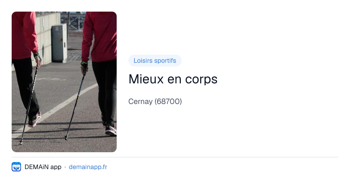 Mieux en corps — Cernay