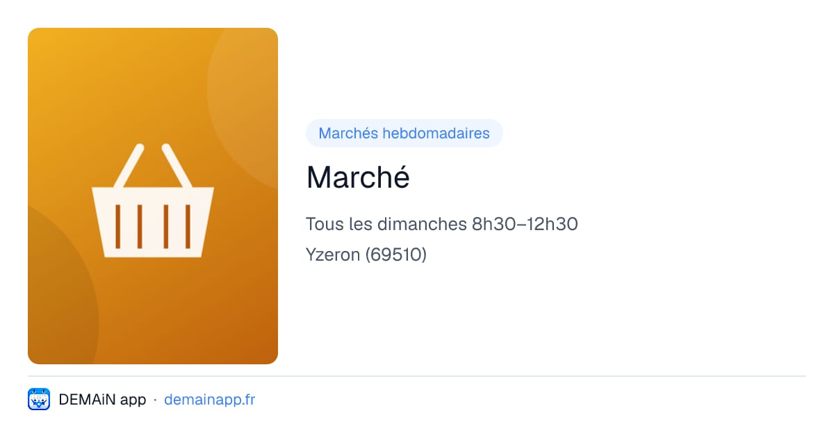 Marché — Yzeron
