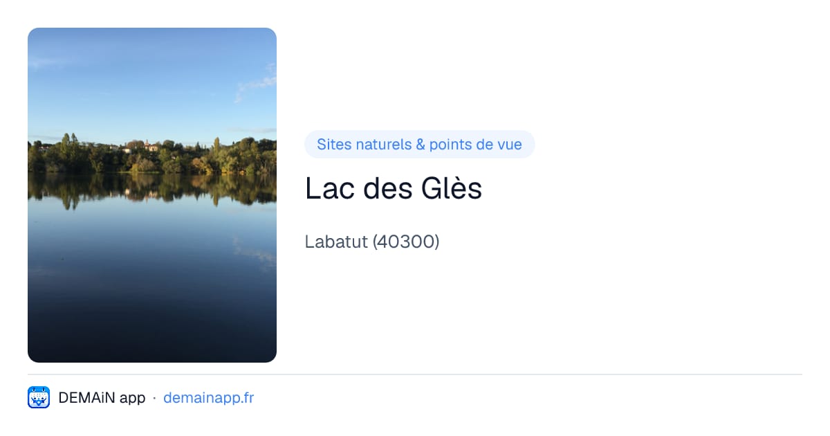 Lac des Glès — Labatut