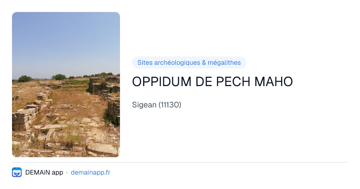 OPPIDUM DE PECH MAHO — Sigean