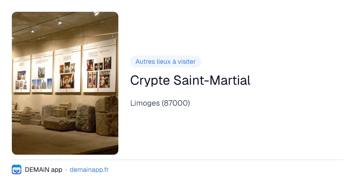 Crypte Saint-Martial — Limoges