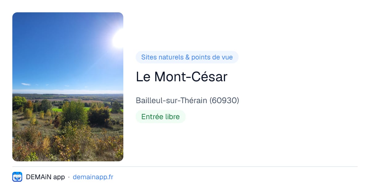 Le Mont-César — Bailleul-sur-Thérain