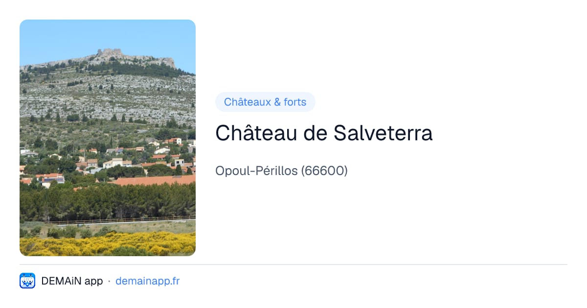 Château de Salveterra — Opoul-Périllos