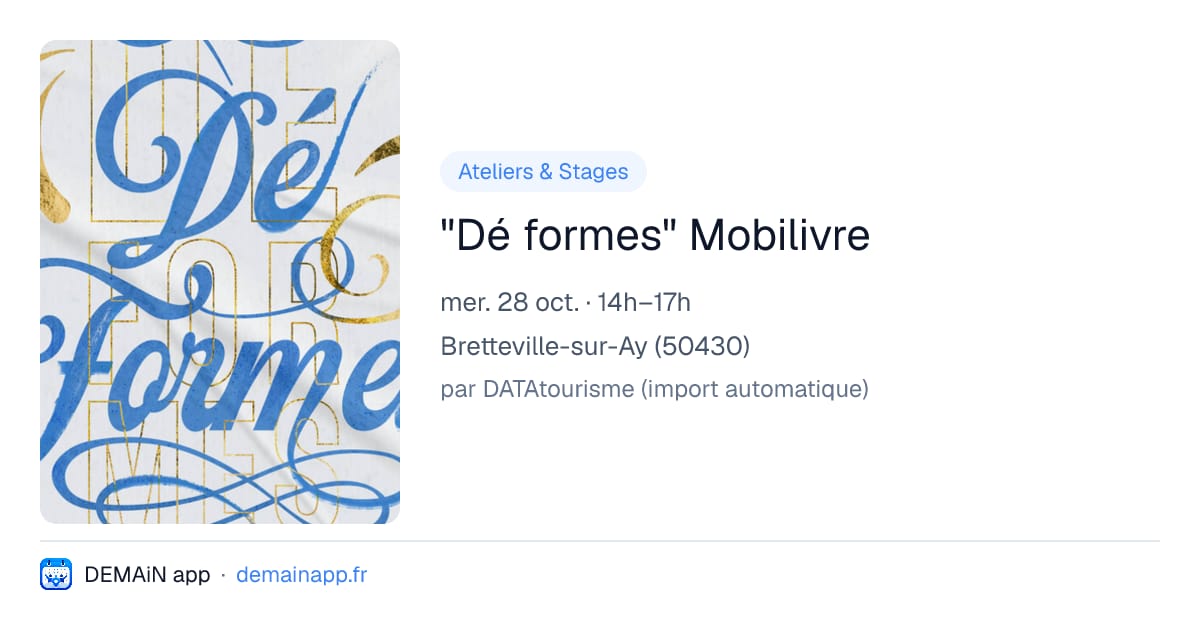 "Dé formes" Mobilivre — Bretteville-sur-Ay