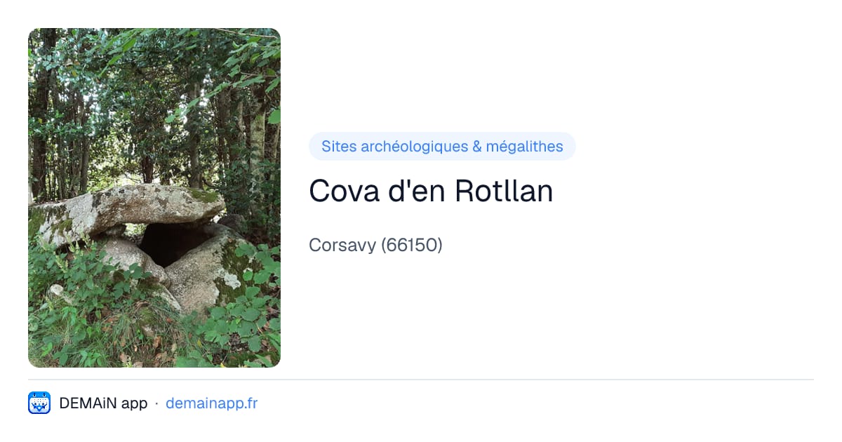 Cova d'en Rotllan — Corsavy