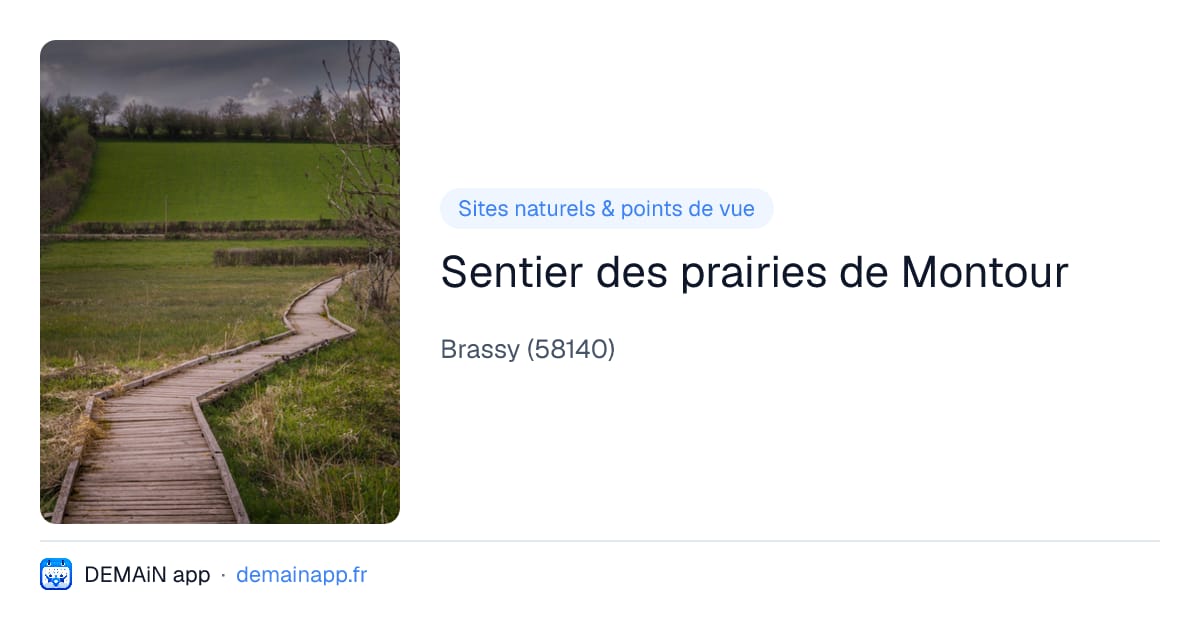 Sentier des prairies de Montour — Brassy