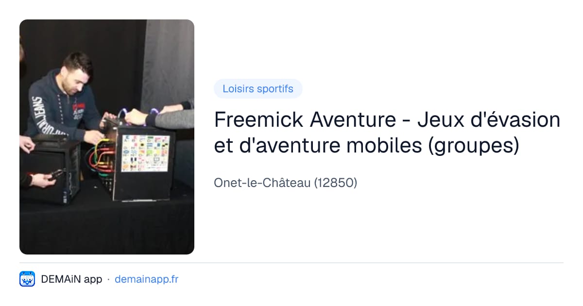 Freemick Aventure - Jeux d'évasion et d'aventure mobiles (groupes) — Onet-le-Château