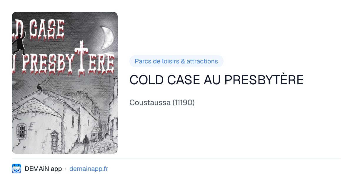 COLD CASE AU PRESBYTÈRE — Coustaussa
