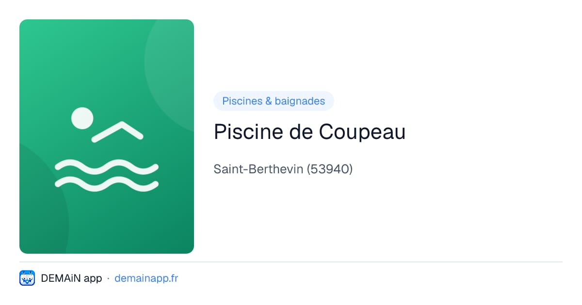 Piscine de Coupeau — Saint-Berthevin