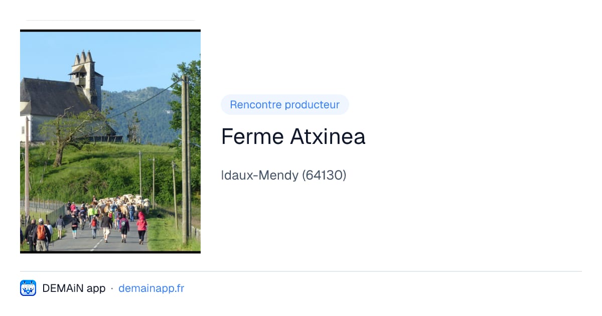 Ferme Atxinea — Idaux-Mendy