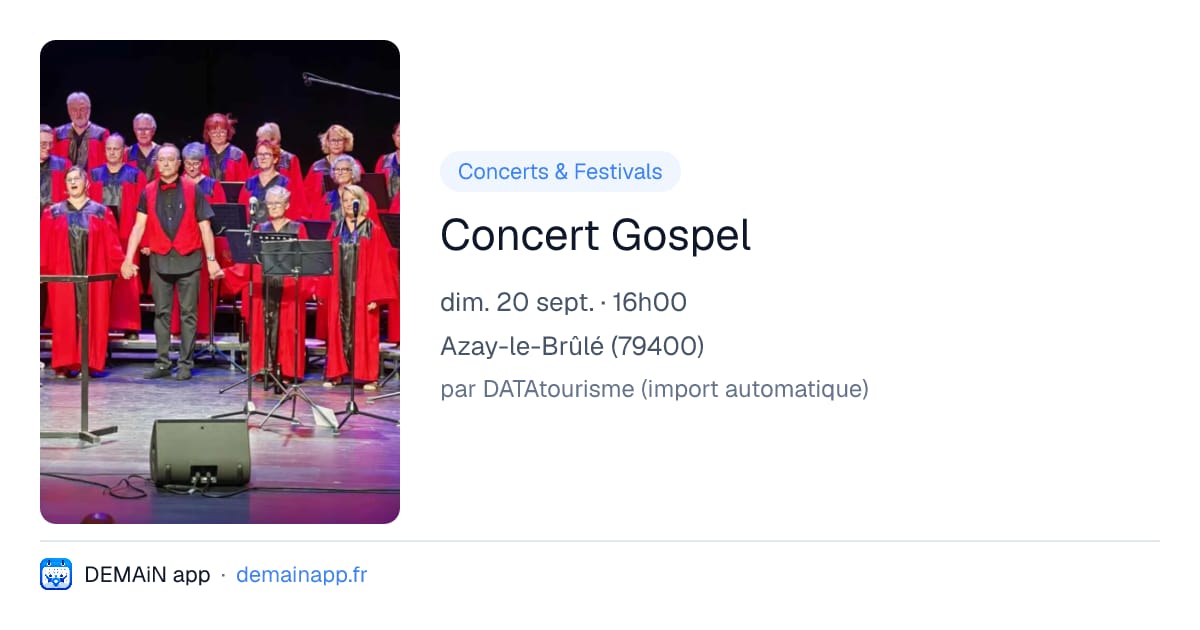 Concert Gospel — Azay-le-Brûlé