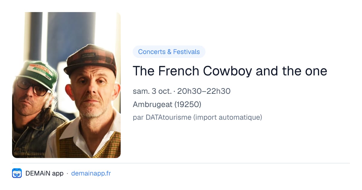The French Cowboy and the one — Ambrugeat