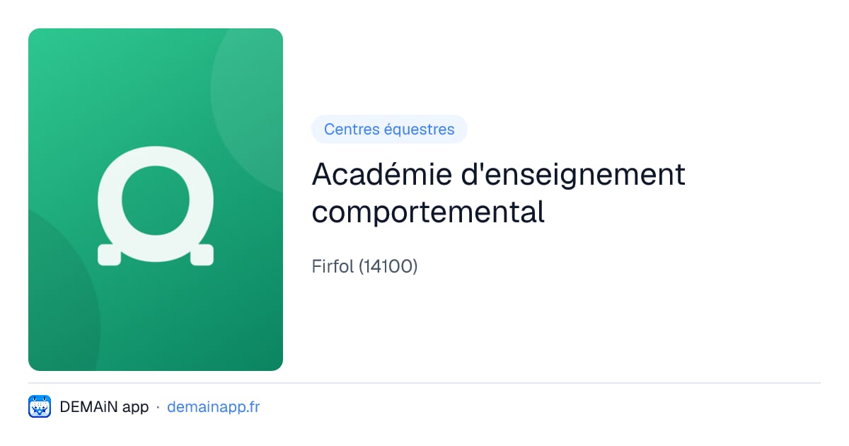 Académie d'enseignement comportemental — Firfol