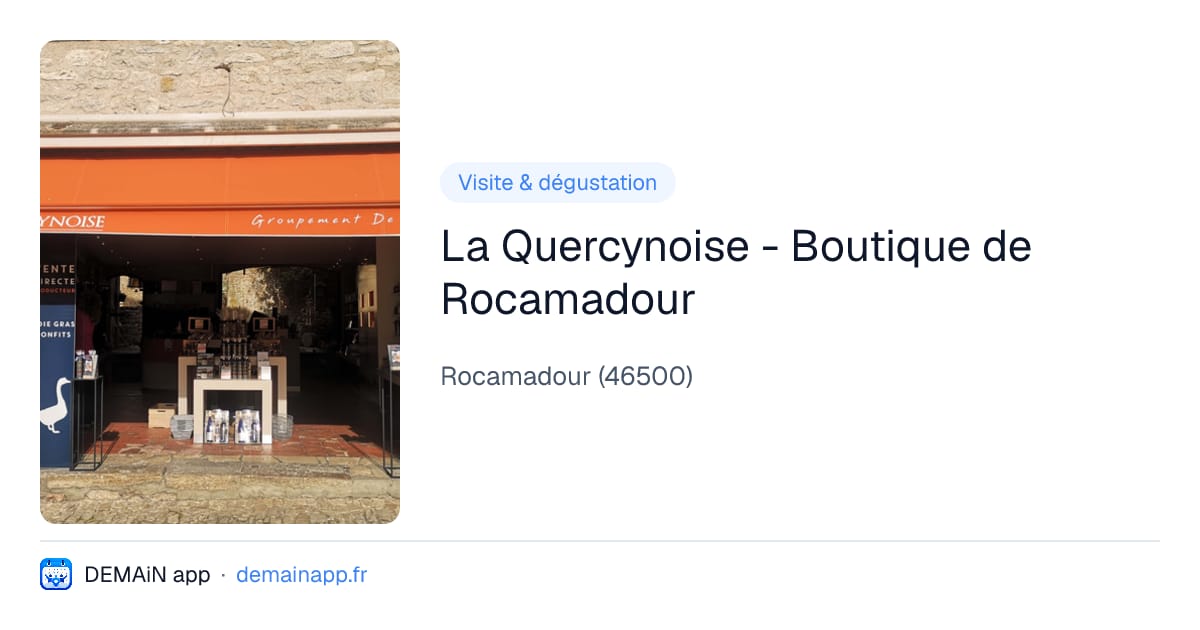 La Quercynoise - Boutique de Rocamadour — Rocamadour