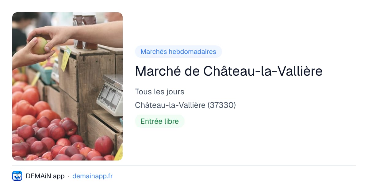 Marché de Château-la-Vallière — Château-la-Vallière