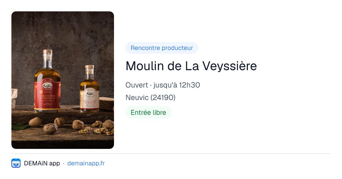 Moulin de La Veyssière — Neuvic