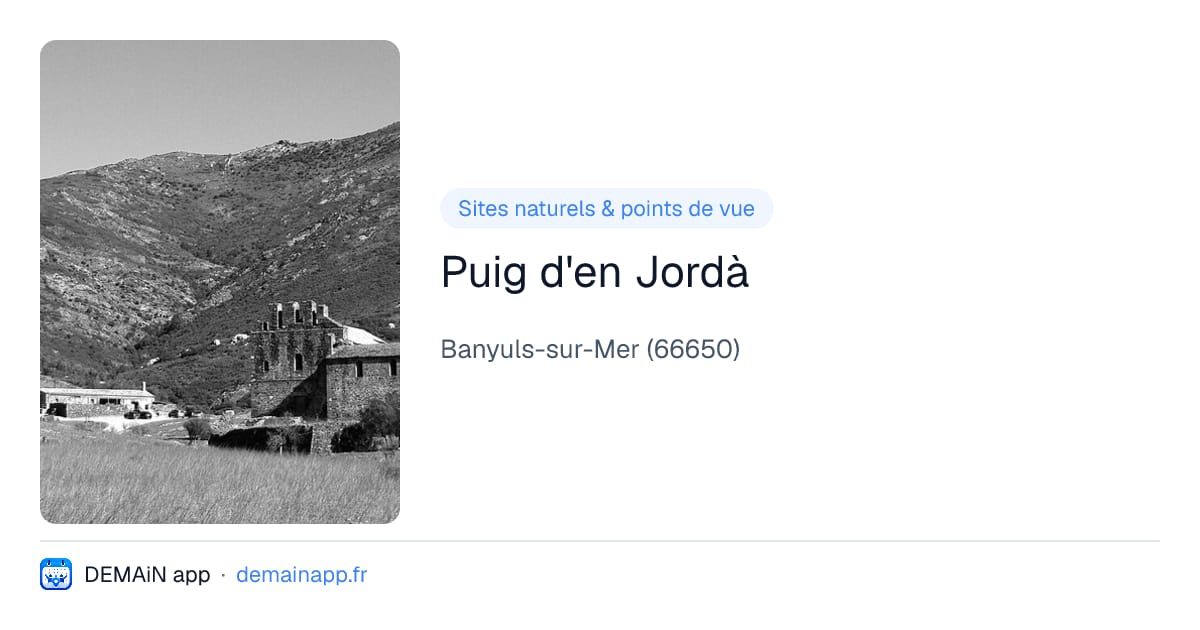Puig d'en Jordà — Banyuls-sur-Mer