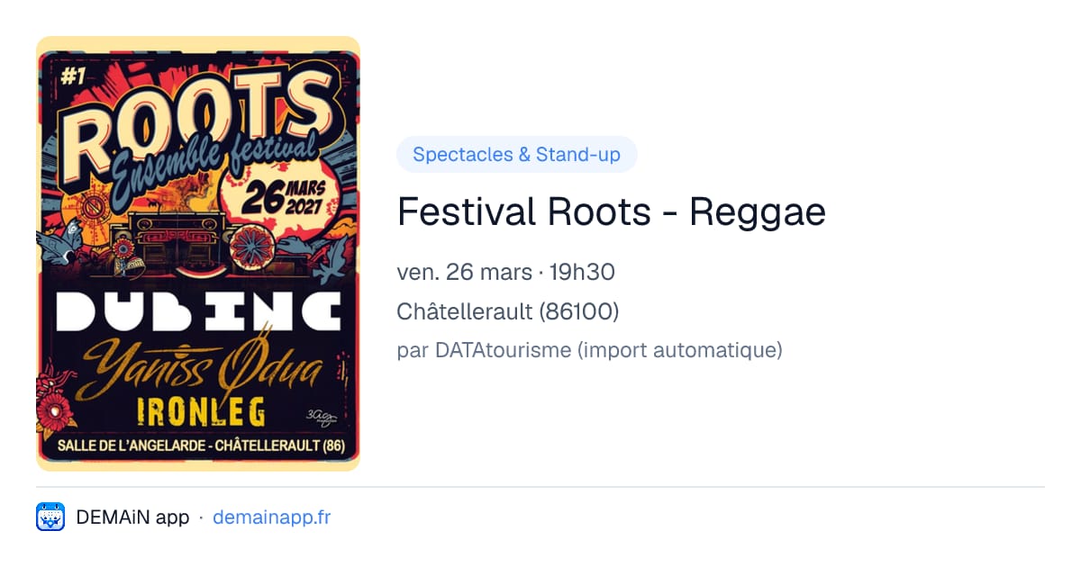 Festival Roots - Reggae — Châtellerault