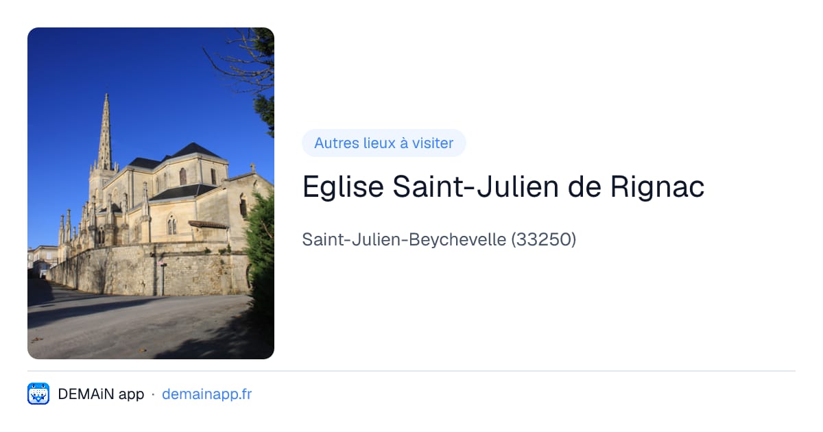 Eglise Saint-Julien de Rignac — Saint-Julien-Beychevelle