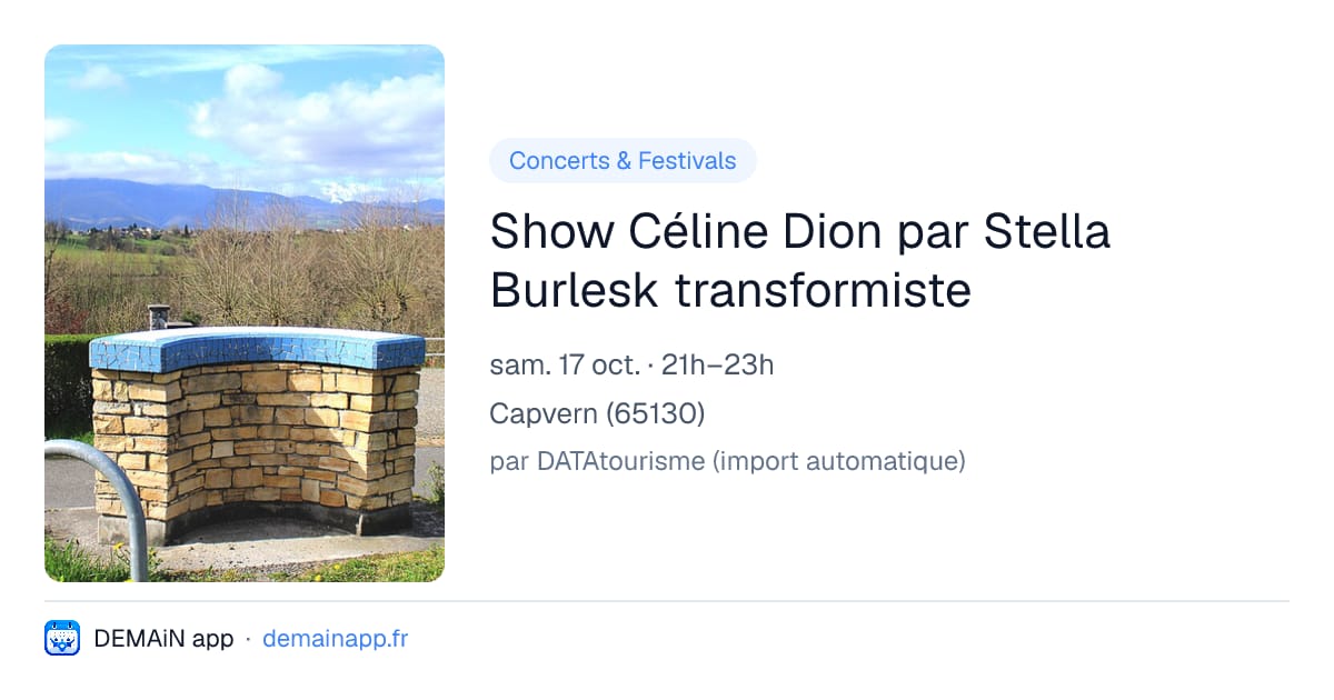 Show Céline Dion par Stella Burlesk transformiste — Capvern