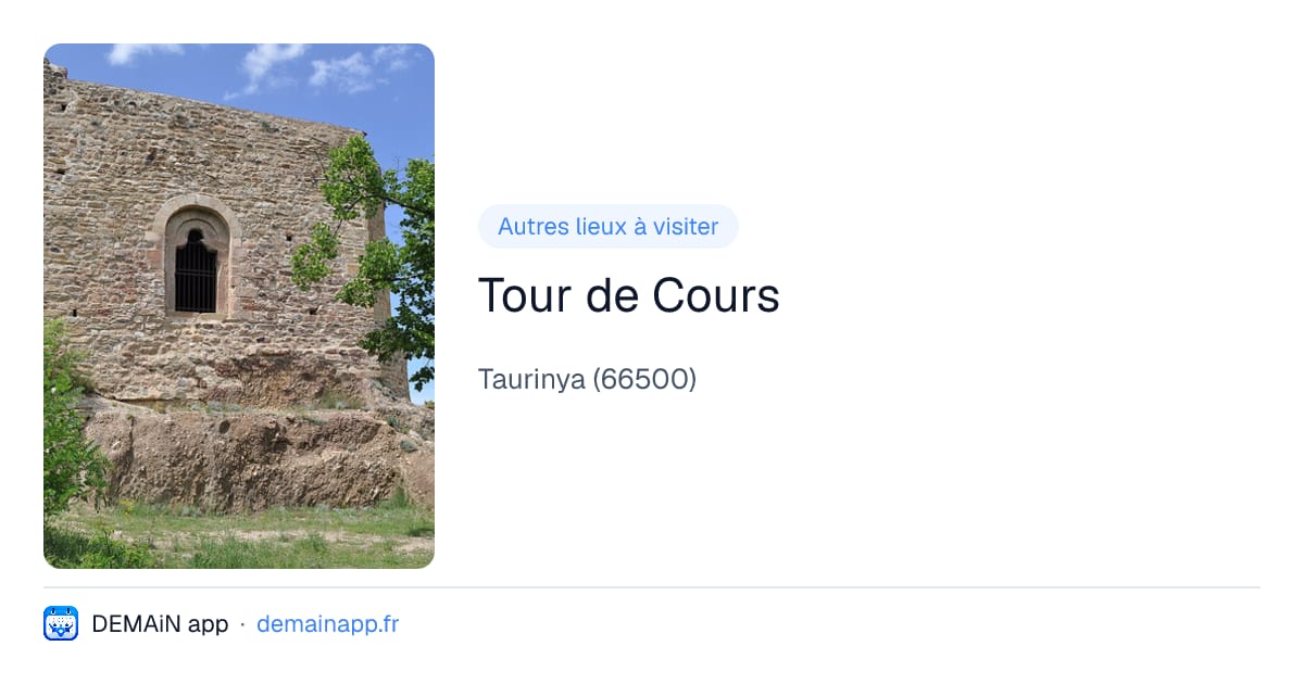 Tour de Cours — Taurinya