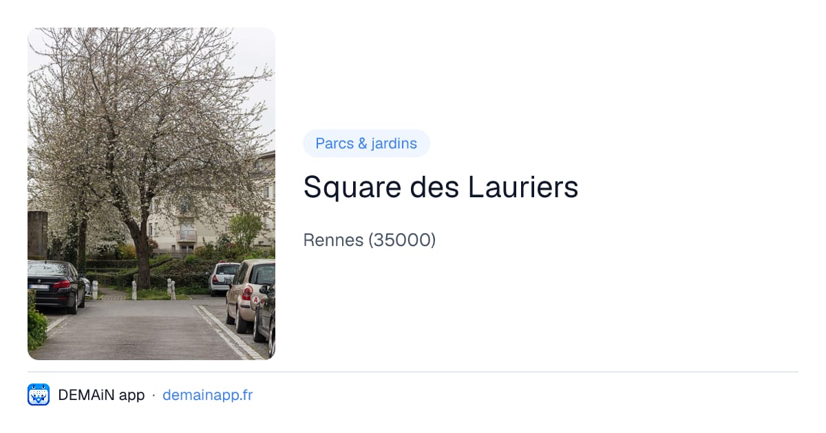 Square des Lauriers — Rennes