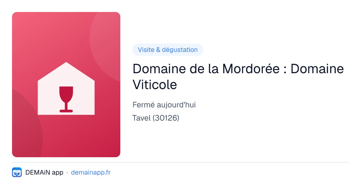 Domaine de la Mordorée : Domaine Viticole — Tavel