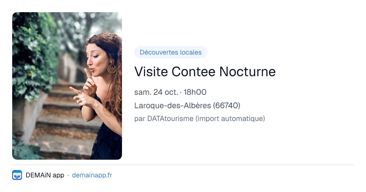 Visite Contee Nocturne — Laroque-des-Albères