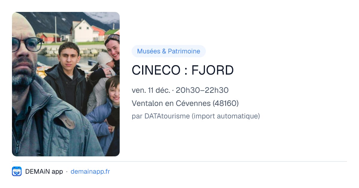 CINECO : FJORD — Ventalon en Cévennes