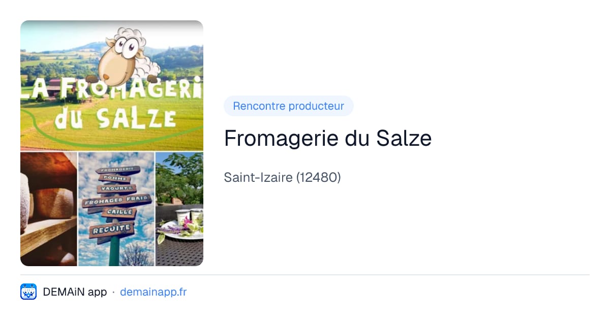 Fromagerie du Salze — Saint-Izaire