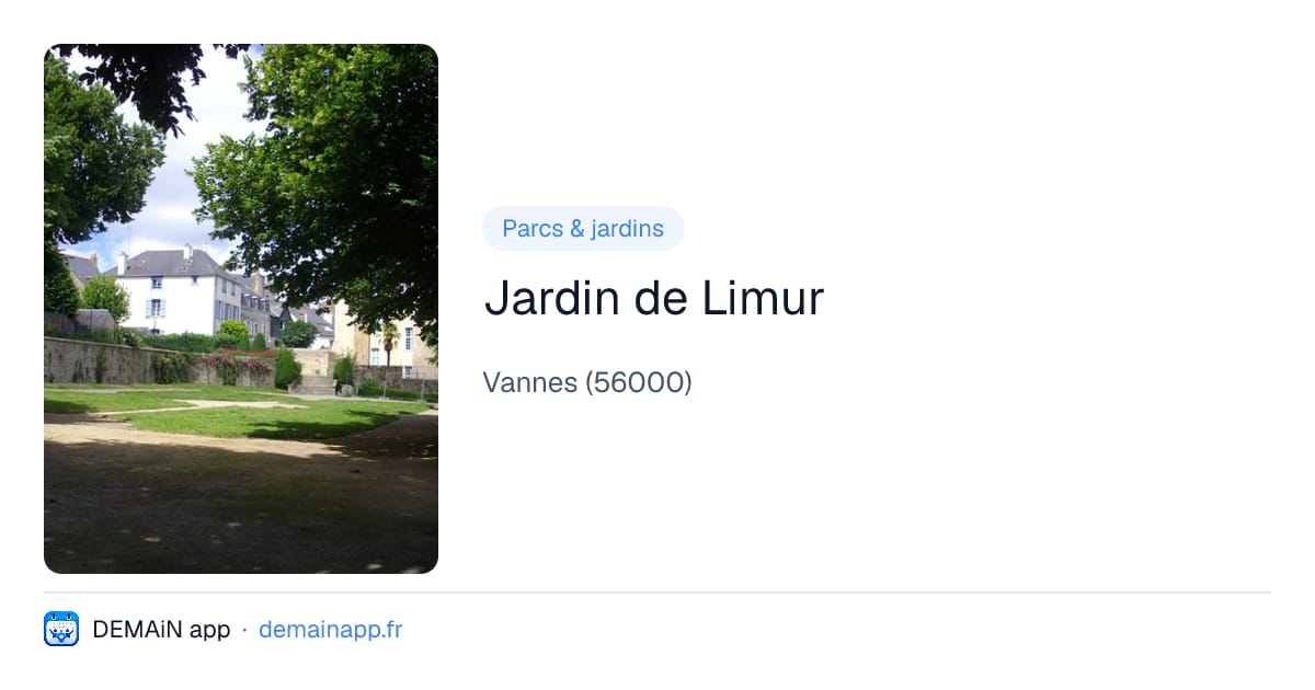 Jardin de Limur — Vannes