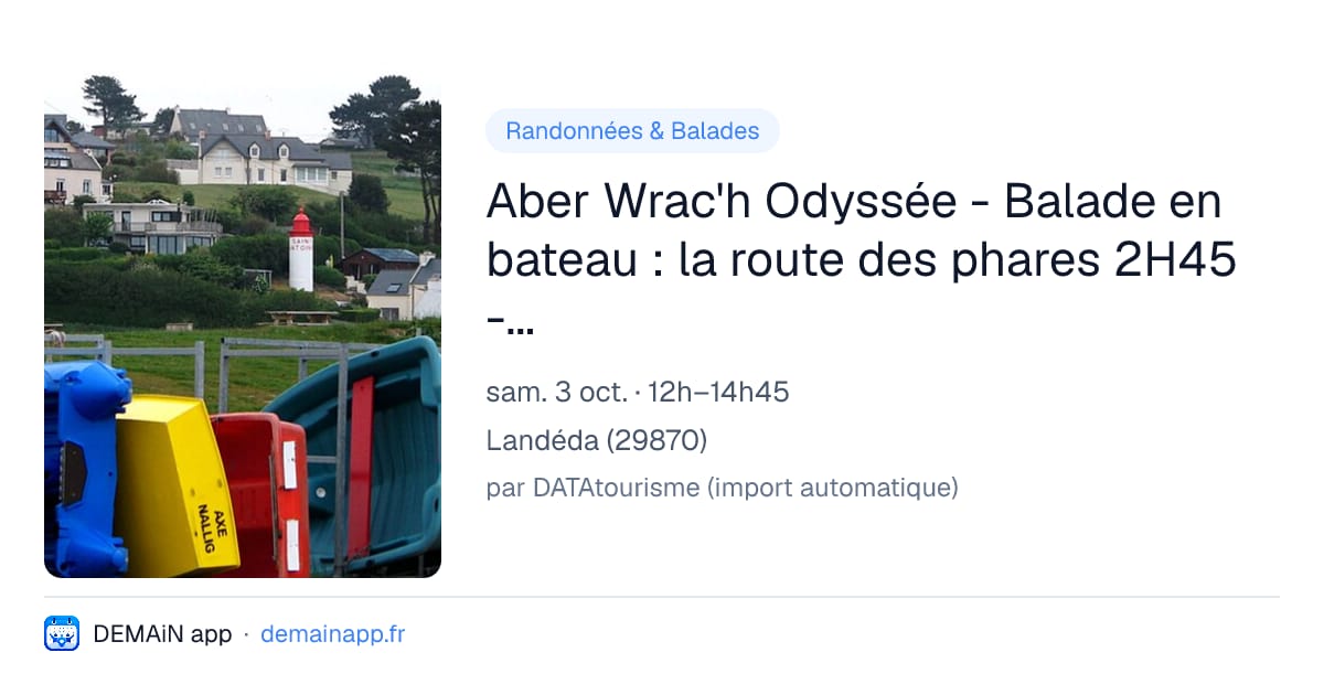 Aber Wrac'h Odyssée - Balade en bateau : la route des phares 2H45 - Pique-nique sur l'Île Vierge — Landéda