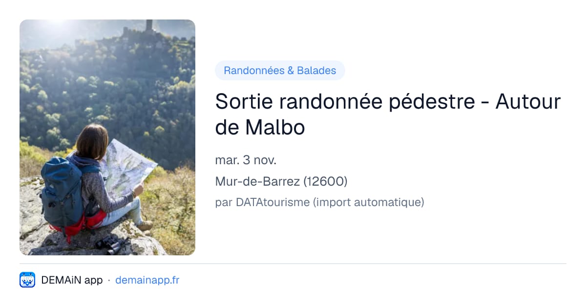 Sortie randonnée pédestre - Autour de Malbo — Mur-de-Barrez