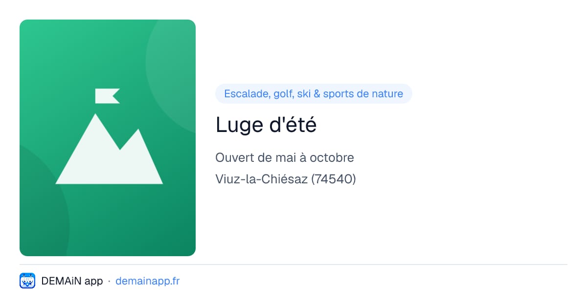 Luge d'été — Viuz-la-Chiésaz