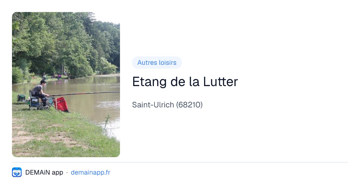 Etang de la Lutter — Saint-Ulrich