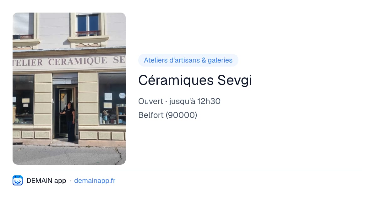 Céramiques Sevgi — Belfort