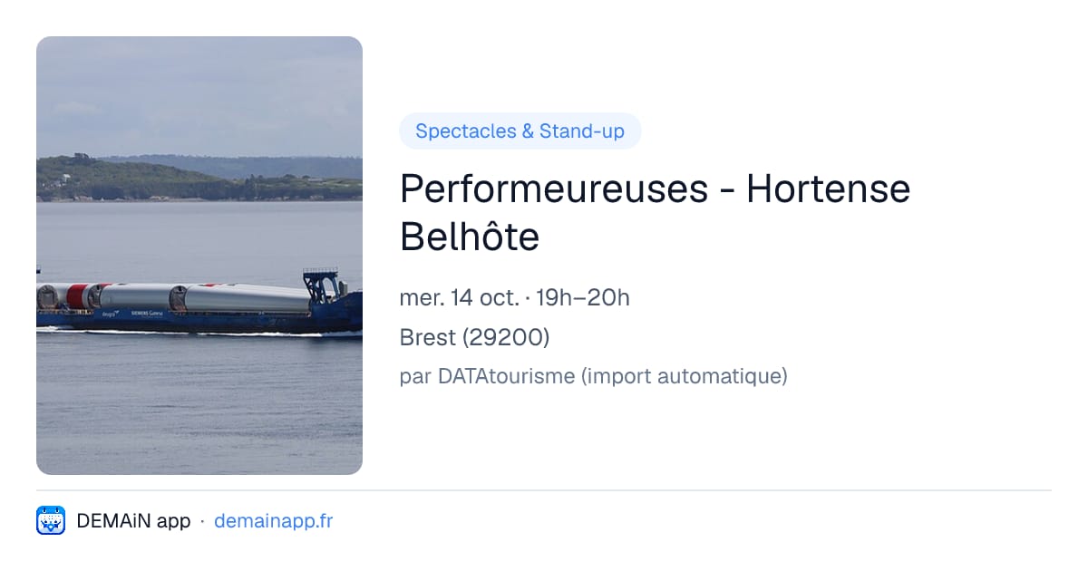 Performeureuses - Hortense Belhôte — Brest