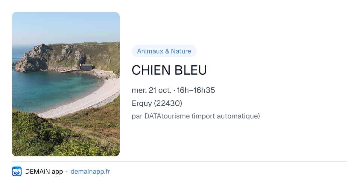 CHIEN BLEU — Erquy